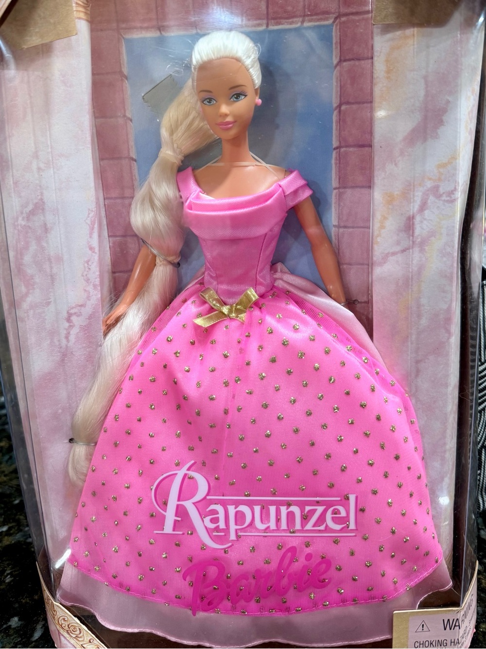 Barbie 🎀 Rapunzel Doll in Pink Dress with Gold Accents 26757 Collection